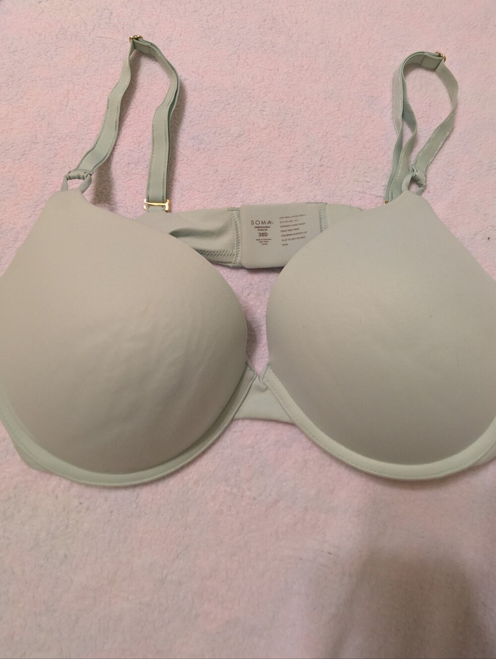 Soma Mint Green Embraceable Tailored Pushup Bra 38 D